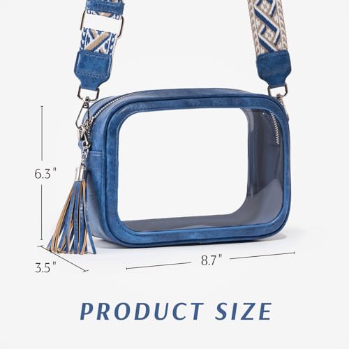 Image of Unilily Clear Bag for Stadium Events, Clear Purse Stadium Approved Crossbody Bag for Concerts Sports Festivals Events Women
