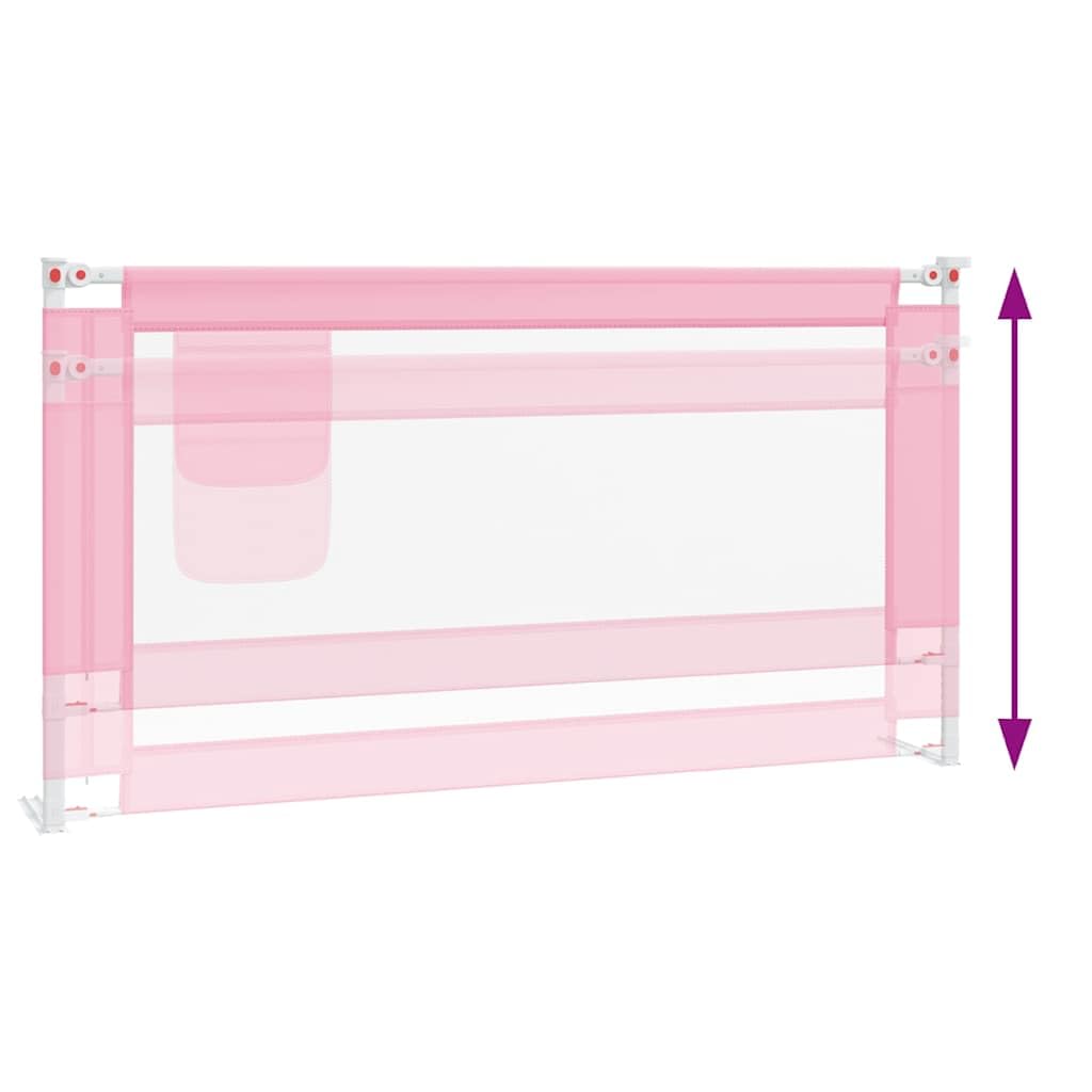 Generisch Kleinkind-Bettschutzgitter Rosa 160x25 cm Stoff,Baby & Kleinkind,Babysicherheit,Baby-Bettschutzgitter,10203