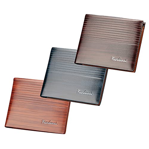 Front Pocket Minimalist Leather Slim Wallet RFID Blocking Medium Size Father Day Wallet Men Wallet (Blue, One Size)2