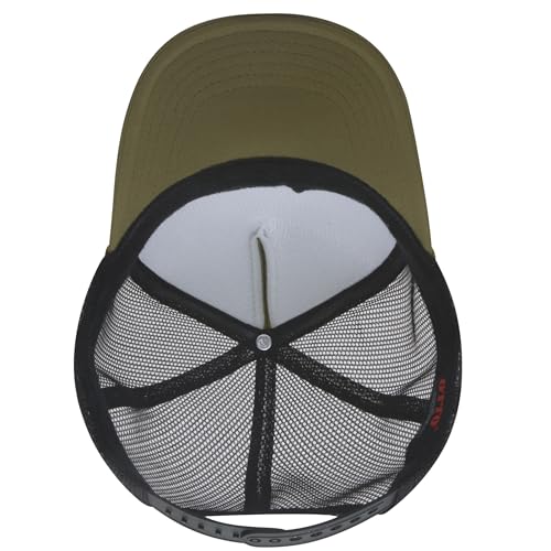 Image of OTTO Polyester Foam Front 5 Panel High Crown Mesh Back Trucker Hats in 97, Bulk, Wholesale
