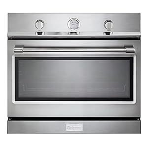 Verona Designer Series VEBIG30NSS 30 Inch Built-In Single Gas Wall Oven 3.5 cu ft Capacity Convection Infrared Broiler Electronic Ignition Stainless Steel
