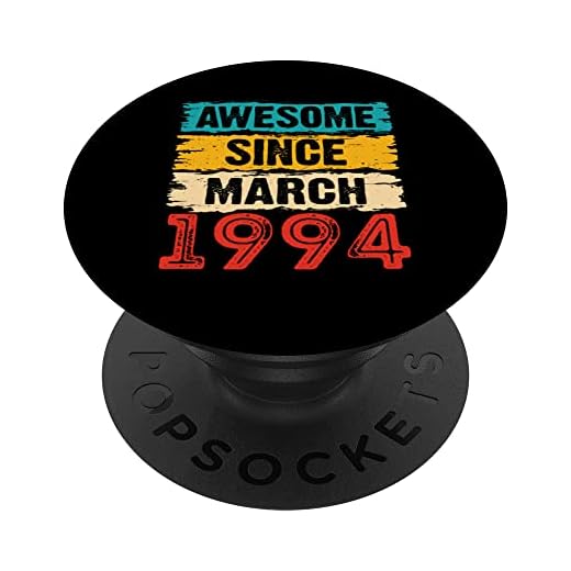 Regalos de cumpleaños 29 años impresionantes desde marzo de 1994 PopSockets PopGrip Intercambiable