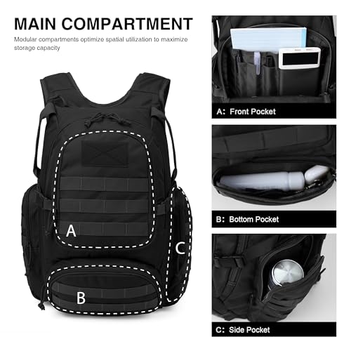 Mardingtop 25L Tactical Backpacks Molle Hiking daypacks for Camping Hiking Military Traveling Motorcycle4