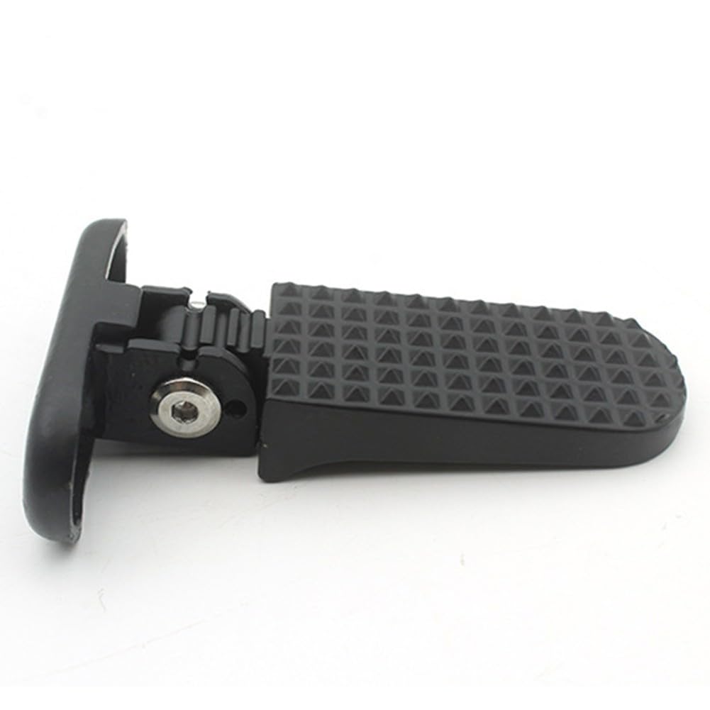 Pioli per bici in lega di alluminio per scooter elettrico, pedali antiscivolo con design pieghevole, 78 x 75 mm, compatibili con E-for Bike e veicoli mobili, nero