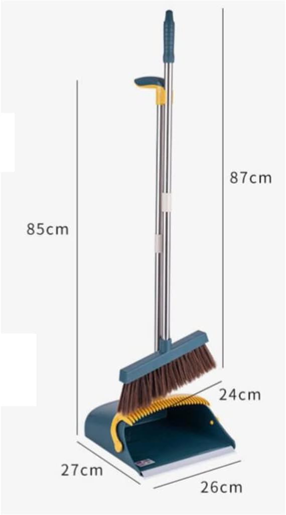 Floor Cleaning Broom Set Mop Sweeper Multifunctional Household Dust-Free Dustpan image 2