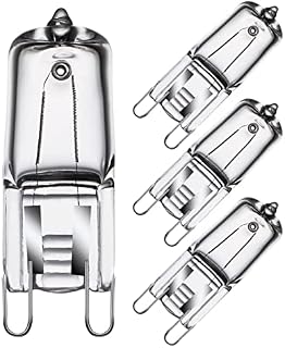 Halogen G9 Oven Bulbs 40W 230V G9 Oven Lamp for Neff / Zanussi / Bosch / AEG Oven and Microwave Oven Cooker Bulb Applications 300 Degree C Heat Tolerant Light Bulbs 4 Pack