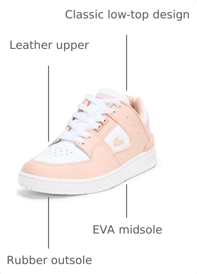 Image of Lacoste Women's Court Cage Leather Sneakers