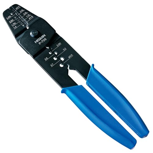 Hozan Crimping Tool (For Open Barrel Type Contact) Crimping Pliers Die Part with Steps, Thin Finish AWG #28 - #14 P-706 by HOZAN - Used condition - US$43.79