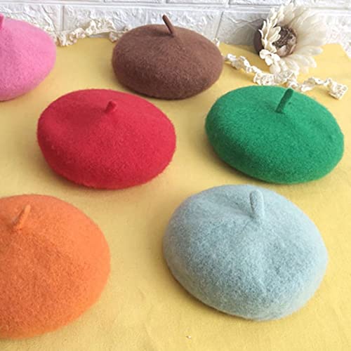 Pets Beret-Cat Dog Cute Pets Cap, Wool Berets For Small Cat And Puppy Berets Solid Color Pet Decor Pet Wool Cap(Yellow) #TOP5