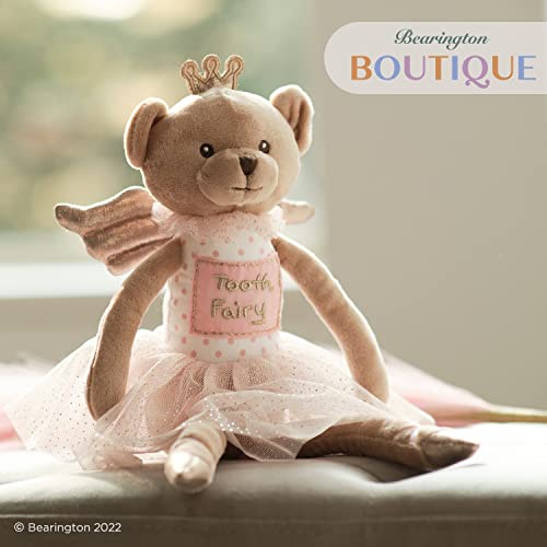 Bearington Collection Tooth Fairy Tooth Holder Plush Pillow for Girls - Hanging Doll for Bed, Door, Nightstand - Bear Sparkles 14" - Thumbnail 7