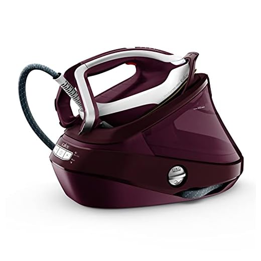 Calor Pro Express Vision Dampfbügelstation, intelligentes LED-Licht auf dem Bügeleisen, Druck von 8,3 bar, ultra-leistungsstark, Dampfleistung 180 g/min, Dampfstoß 680 g/min, Antikalk, hergestellt in