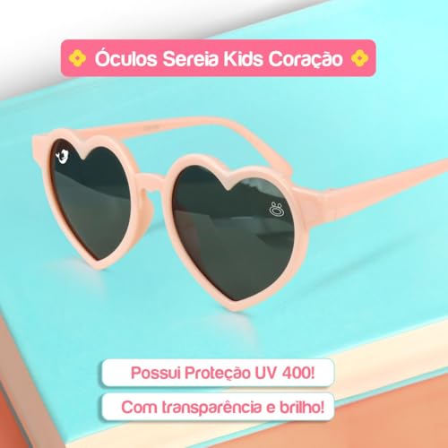 Óculos de Sol Rosa Lentes de Proteção UV400 Polarizadas Feminino Infantil Design Elegante e Moderno
