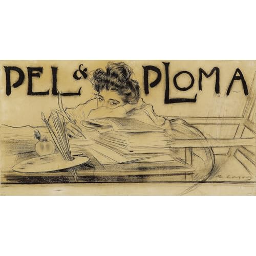 Poster Ramon Casas de collection - Affiche Pell et Ploma d'une finition haut de gamme