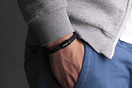 Fischers Fritze Armband Segeltau Torpedomakrele marineblau - Handgemacht im Geschenkkarton I Maritim & Wasserfest (19)