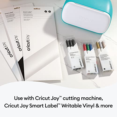 Image of Cricut Joy Metallic Markers Permanent - Medium Point (1.0mm), For Use Joy Machine, Add Sparkle to Your Crafts, Smart Labels, Drawings & Notes, Set of 3 - Gold, Silver & Copper