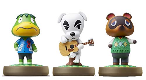 Kapp'n - K.K. - Tom Nook Amiibo (Animal Crossing Series) for Nintendo Switch - WiiU, 3Pack (Bulk Packaging)