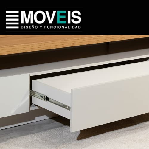 Rack Colonia 216 cm - Cinamomo c/Off White Fosco