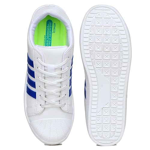 Image of ATHCO mens U-star Sneaker|Memory Foam Comfort|Laceup|Casual Shoes for Men|Soft Trendy Shoes For men|Fashion Sneaker|Genz|Millennials|Alpha|Footwear|Lightweight|EasyCare|Comfortable|Dailyuse|Extrasoft|SlipResistant|Durable|EasyCare|Shoes For Men's & Boy's