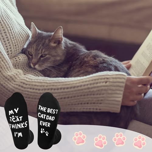 Image of ZXGXLAW Birthday Gifts for Cat Dog Dad Cat Dog Mom,Funny Socks for Men Women Christmas Ideas,Crazy Gifts for Animal Lovers