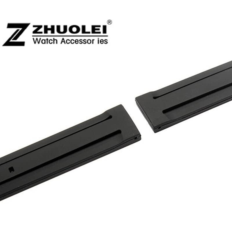 Bracelet de natation 20 mm avec boucle noir argenté robuste