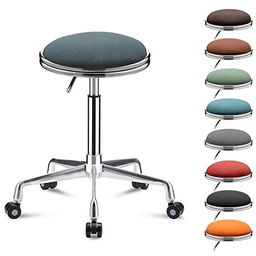 Tabouret roulant rotatif 360 degrés robuste avec vérin de levage - 4