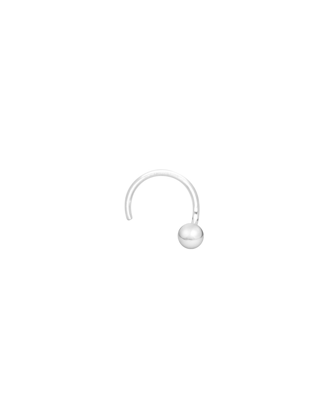92.5 Sterling Silver & Gold Plated Very Tiny Dot Size 1mm - 4mm Ball Nose Pin For Pierced Nose with Wire for Helix Cartilage Lobe Tragus | With Certificate of Authenticity-image-47