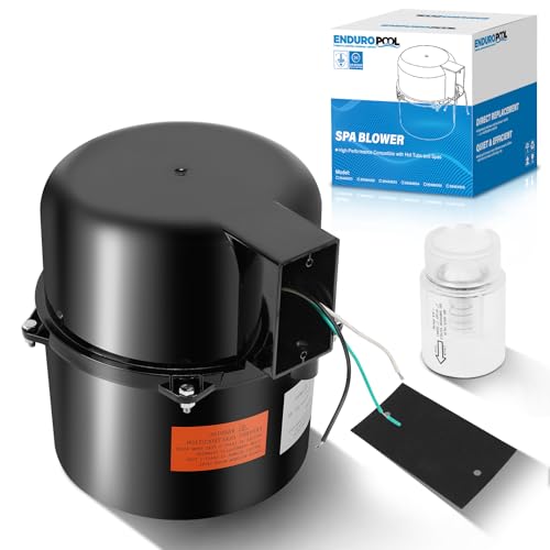 6315141 Silencer Spa Blower 1.5 HP 120V 7.3 Amp - Quiet Spa Air Blower Replacement for Air Supply for Hot Tub Direct 2 Inch Plumbing System Shock-Absorbing Design Easy Installation for Pool & Spa