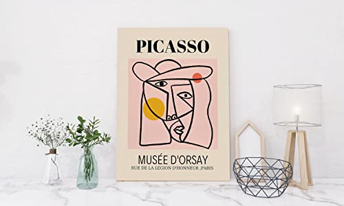 Matisse Wall Art Abstract Picasso Prints Painting Set Of 3 Canvas Posters Minimalist Beige Pink Room Decor Gallery Wall Art For Bedroom,Living Aesthetic Room Decor (3Pc Unframed:12X18In,Minimalist) #TOP5