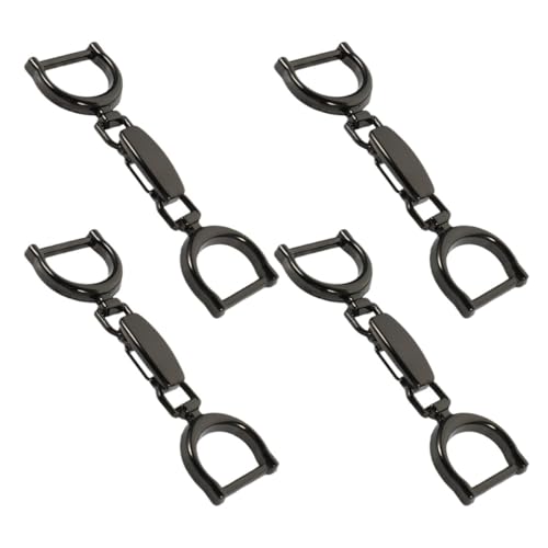 MAGICLULU Boucles Métalliques Décoratives Lot de 4 Pièces Alliage Résistant à L'usure, Installation Rapide pour Chaussures et Vêtements pour DIY et Ajustement de Chaîne