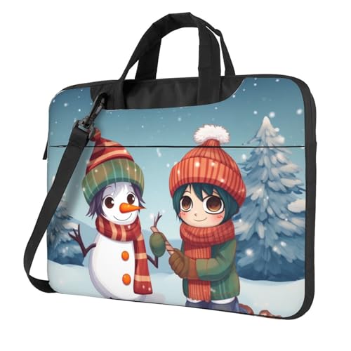 Pochette ordinateur Merry Christmas pour voyage, école et bureau