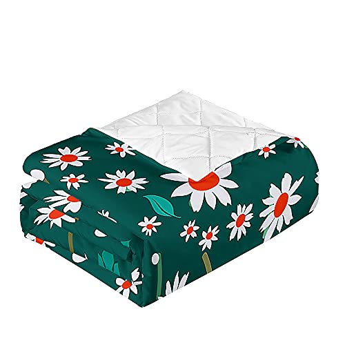 Couvre-lit microfibe de qualité supérieure 180x220cm vert émeraude