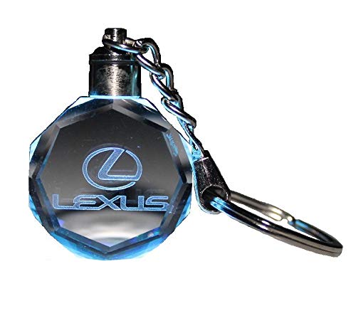 Keychain with Lexus Car Logo and Light