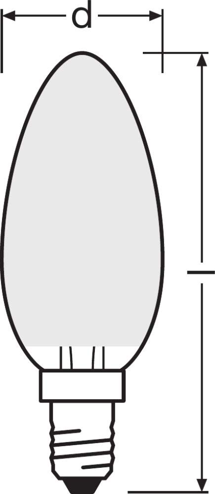 OSRAM LED Retrofit CLASSIC B Lote de 10 x Bombilla LED, Casquillo E27, 2700 K, 4 W, Equivalente a 40W, Blanco cálido