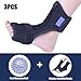 Plantar Fasciitis Dorsal Night Splint for Heel Pain Relief -Foot Drop Orthotic Brace for Sleep Support with Plantar Fasciitis Socks & Hard Spiky Massage Ball Fits Left and Right Foot (S/M)