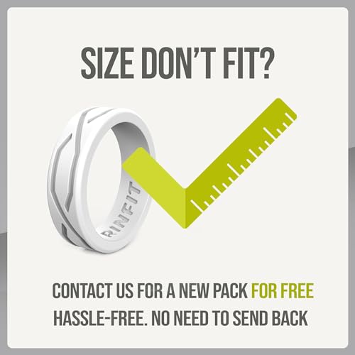 Rinfit Silicone Rings for Men 9mm Wide, 2mm Thick - Mens Silicone Wedding Bands - Step Edge, Rubber Ring for Sports & Workout - Patented Design2