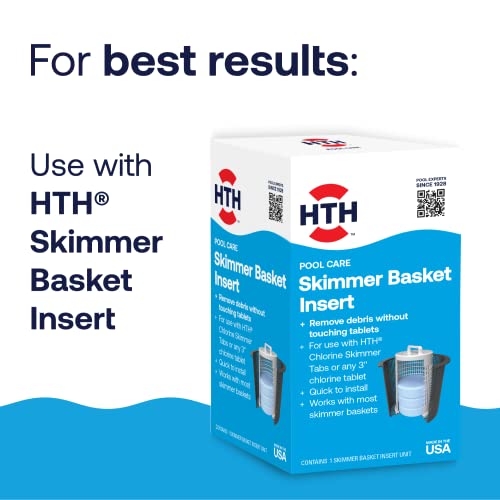 Hth Pool Care Chlorine Skimmer Tabs, Swimming Pool Chlorinating Visibly Brilliant Sanitizer, Controls Bacteria And Algae, 5.5 Lbs. #TOP3