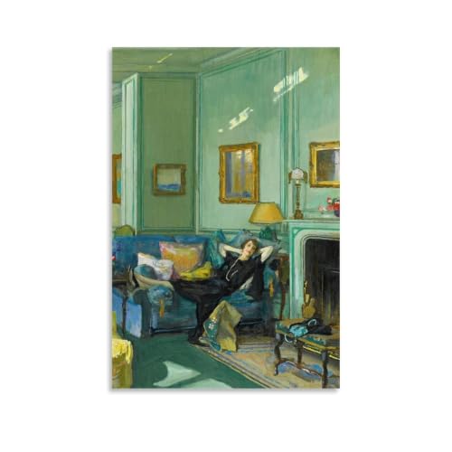 Peinture sur toile Sir John Lavery 1929 Mme Osler, impression artistique premium 50x75