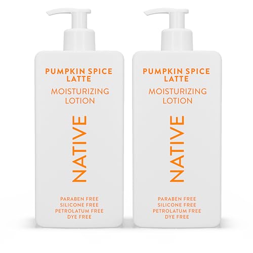 Native Body Lotion with Naturally Derived Ingredients - Pumpkin Spice Latte - Silicone Paraben & Dye Free Leaving Skin Soft and Hydrating | Fall Seasonal Scent Bundle 16.5 oz - 2 Pk