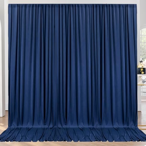 10ft x 10ft Wrinkle Free Navy Blue Backdrop...