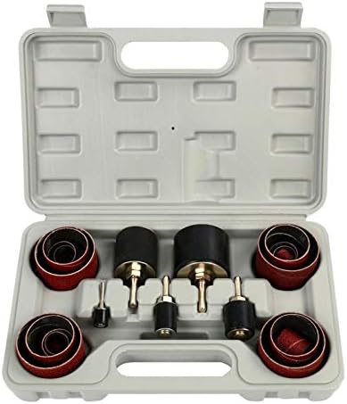 New SANDING ROUND DRUM SET FOR WOOD DRILL PRESS SANDER SLEEVES TOOL WOODWORKING KIT,