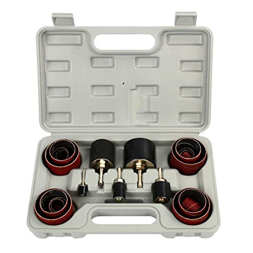 New SANDING ROUND DRUM SET FOR WOOD DRILL PRESS SANDER SLEEVES TOOL WOODWORKING KIT,