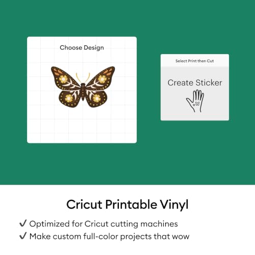 Cricut Gold Vinyl Sticker Paper (20 Sheets, 8.5x11) | Printable Stickers For Inket Printer - Compatible with Cricut Maker, Explore, & Joy Xtra Machines - image 5