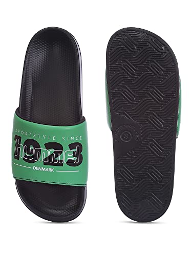 Image of hummel TREFF MEN SLIDERS Comfortable Cushioned Sole Arch Support Durable Lightweight Flexible Trendy Style Flip flops and Slippers Slides for Men Daily use Chappal