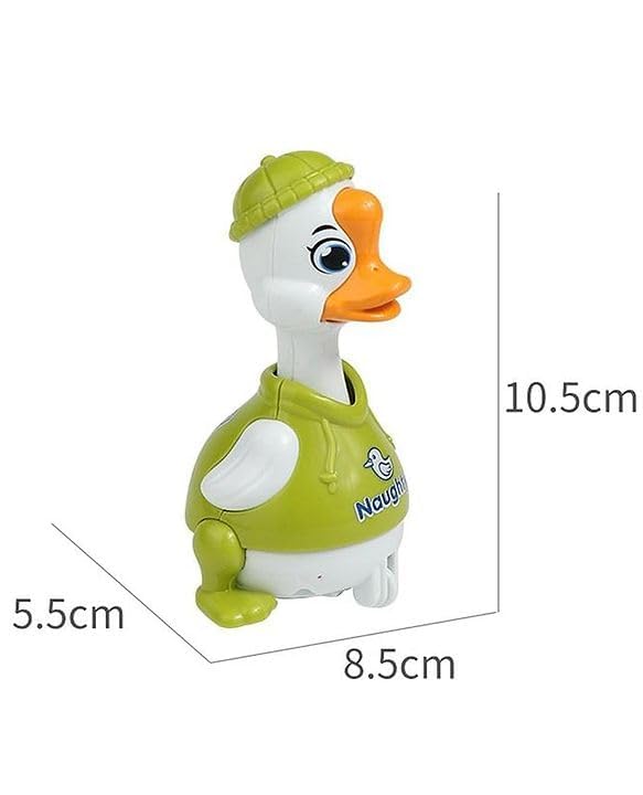 Image of acrown Cute Animal Toys for Kids Sensory Worm Animal Wind up Colorful Toy Insect Figurines for Boys and Girls Multicolor (Press & Go Duck)