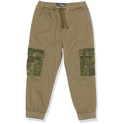 Desigual Boys Green Cargo Trousers with Pockets Cover