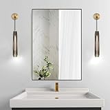 XYDikssn Wall Sconces Sets of 2,Modern Brass Crystal Wall Sconces,Handmade Modern Vanity Wall Sconce with Clear Crystal,Bathroom Living Room Bedroom,Bedside,Hallway, Corridor(2 Bulb Included)