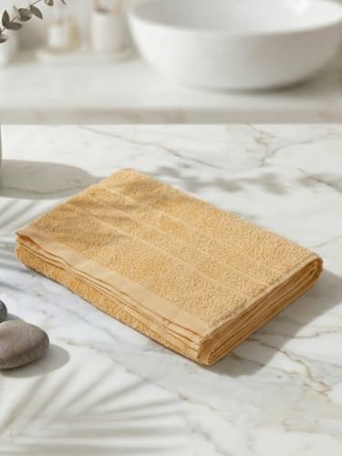 Image of Monte Carlo Essential 100% Cotton Small Bath Towel | 340 GSM Ultra Lightweight & Quick Dry | Soft Absorbent Compact Towel 60x120 cm | Bathroom Towel for Gym, Travel & Daily Use (Soho) | Chestnut