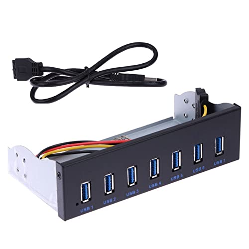Hub USB 3.0 pour Manque de Ports PC Résolution Panneau Interne 5.25 Pouces 7 Ports Rapides - 4