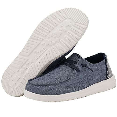 Image of HEYDUDE Women's Wendy Washed Canvas | Women's Shoes | Women's Lace Up Loafers | Comfortable & Light-Weight