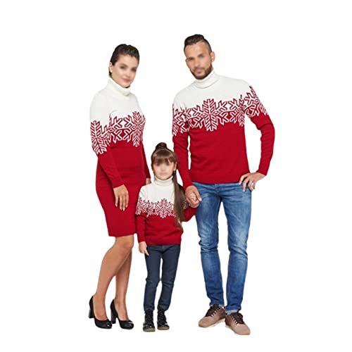 Yytcsjz 2022 Noël jacquard parent - enfant pull, Drôle de pull de Noël, Pull à manches longues pour l'automne et l'hiver, un grand cadeau pour votre amant ou vous - même (Color : Children, Size : S) Cover